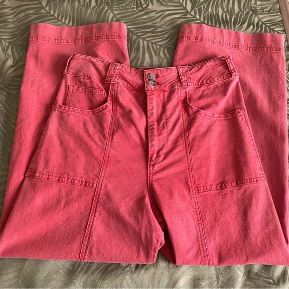 Pilcro Pants - The Skipper Seamed High-Rise Crop Wide-Leg Pants by Pilcro from Anthropologie
